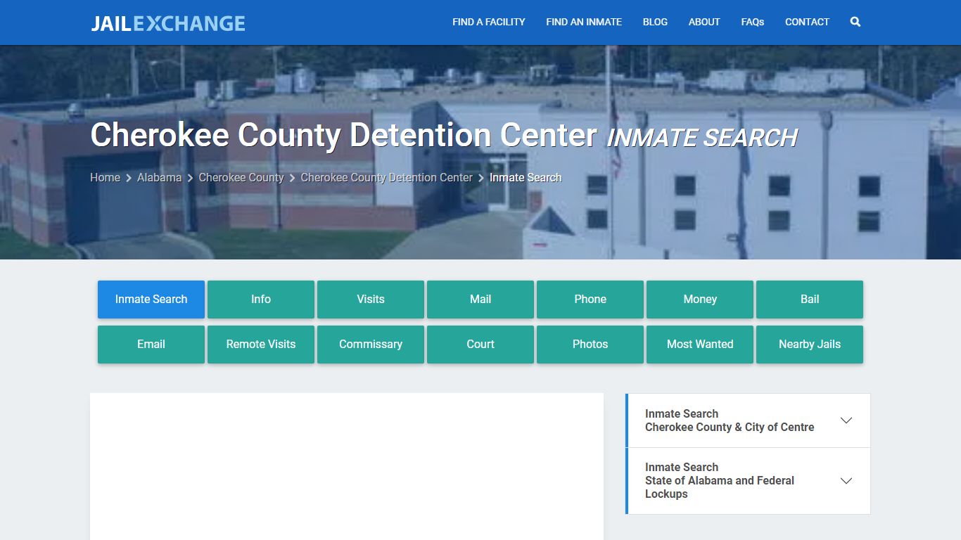 Cherokee County Detention Center Inmate Search - Jail Exchange